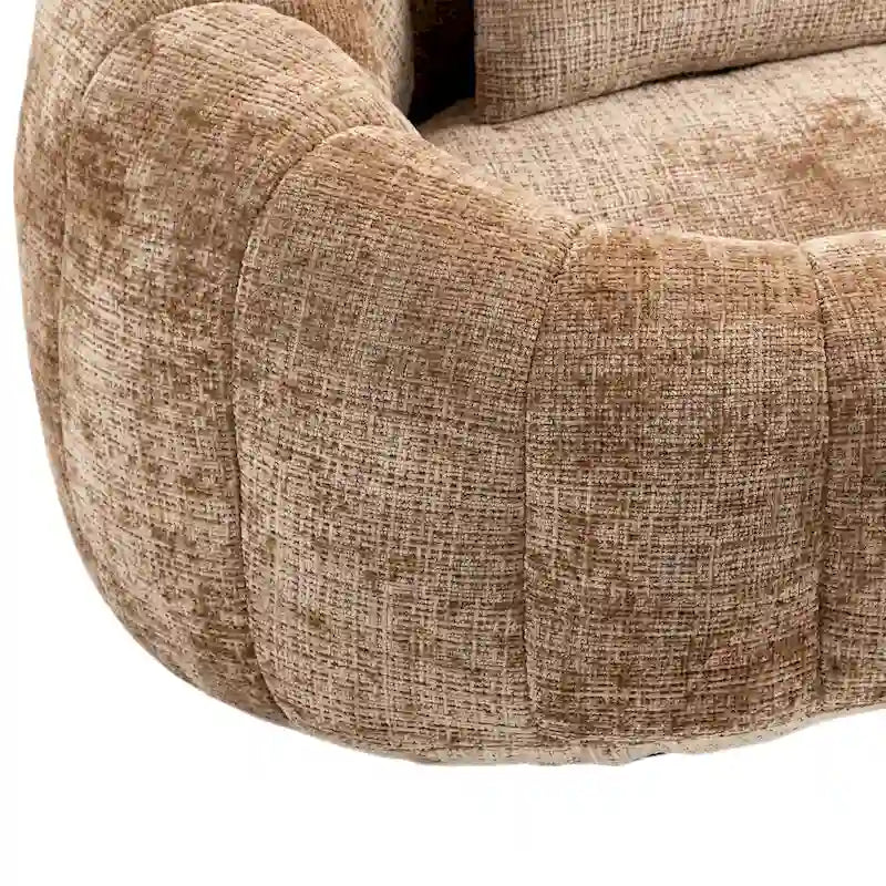 Coffee Modern 59 Chenille Loveseat Chaise Lounge Chair