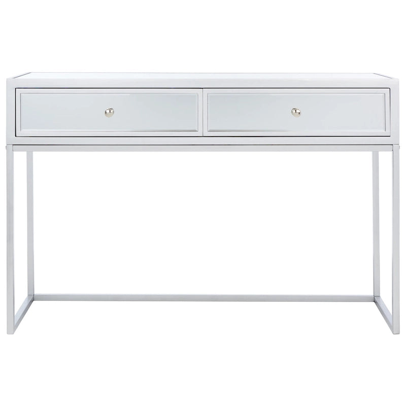 Ethyle 2-Drawer Mirrored Desk
