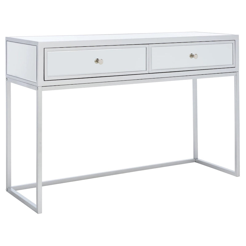 Ethyle 2-Drawer Mirrored Desk