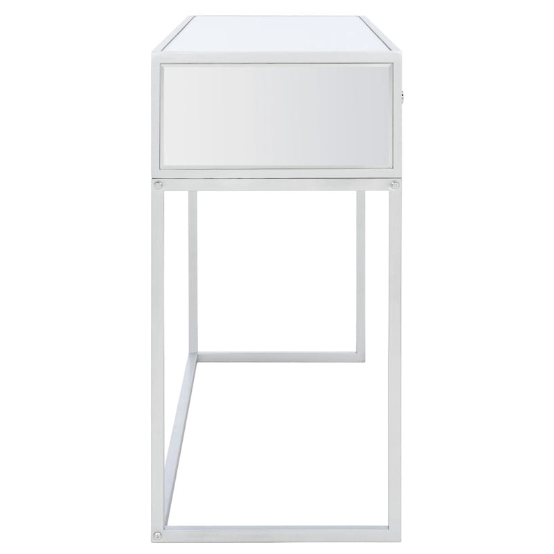 Ethyle 2-Drawer Mirrored Desk