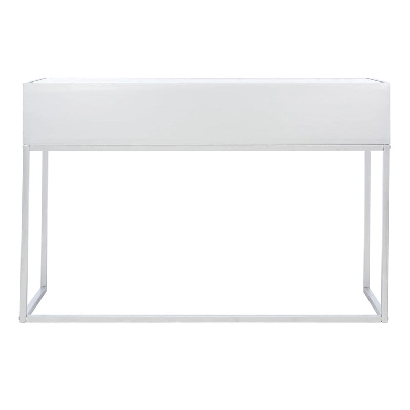 Ethyle 2-Drawer Mirrored Desk