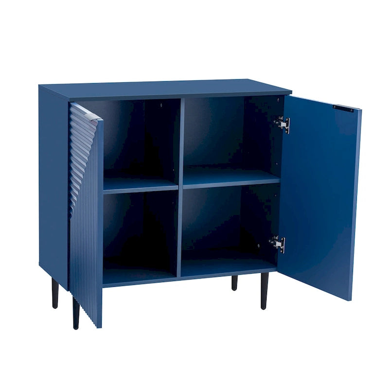 Modern Minimalist Side Cabinet with Adjustable Shelves for Stylish and Versatile Storage