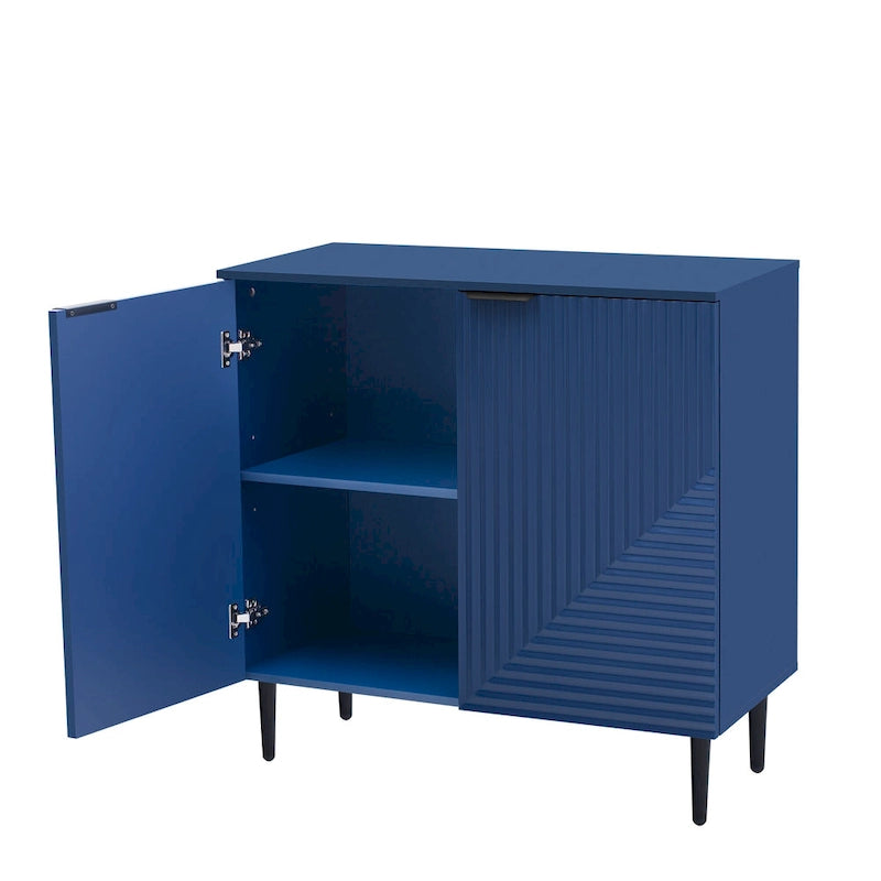 Modern Minimalist Side Cabinet with Adjustable Shelves for Stylish and Versatile Storage