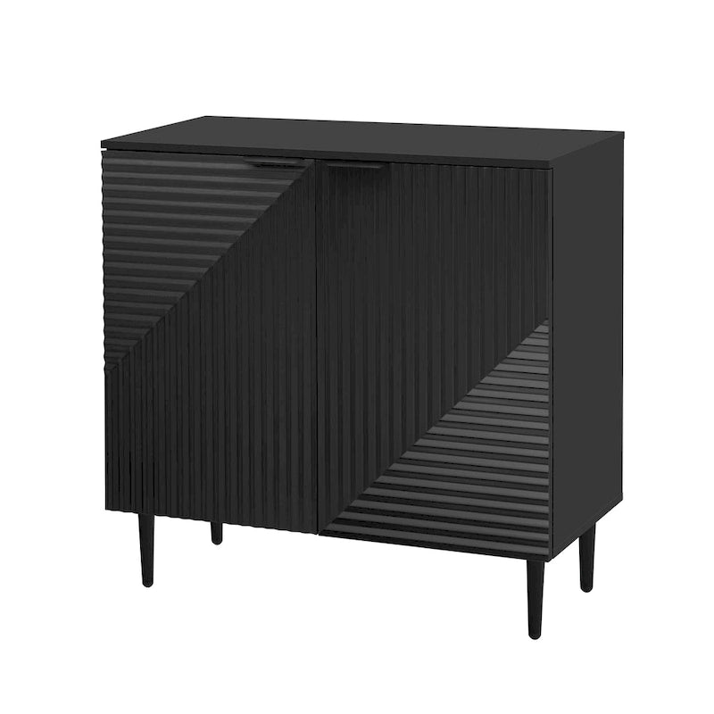 Modern Minimalist Side Cabinet with Adjustable Shelves for Stylish and Versatile Storage
