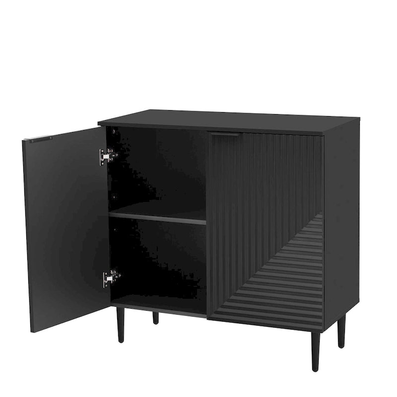 Modern Minimalist Side Cabinet with Adjustable Shelves for Stylish and Versatile Storage