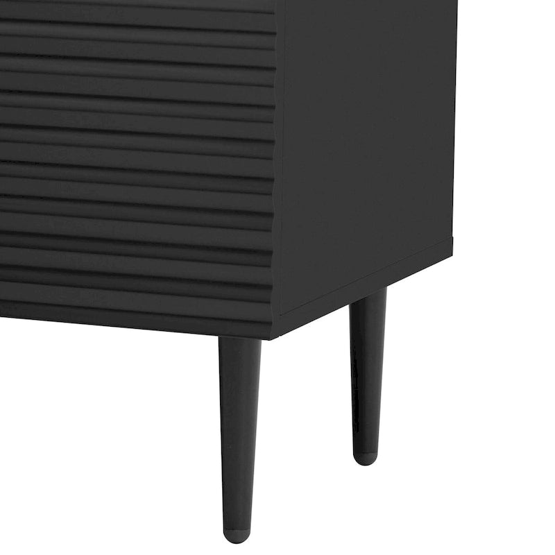 Modern Minimalist Side Cabinet with Adjustable Shelves for Stylish and Versatile Storage