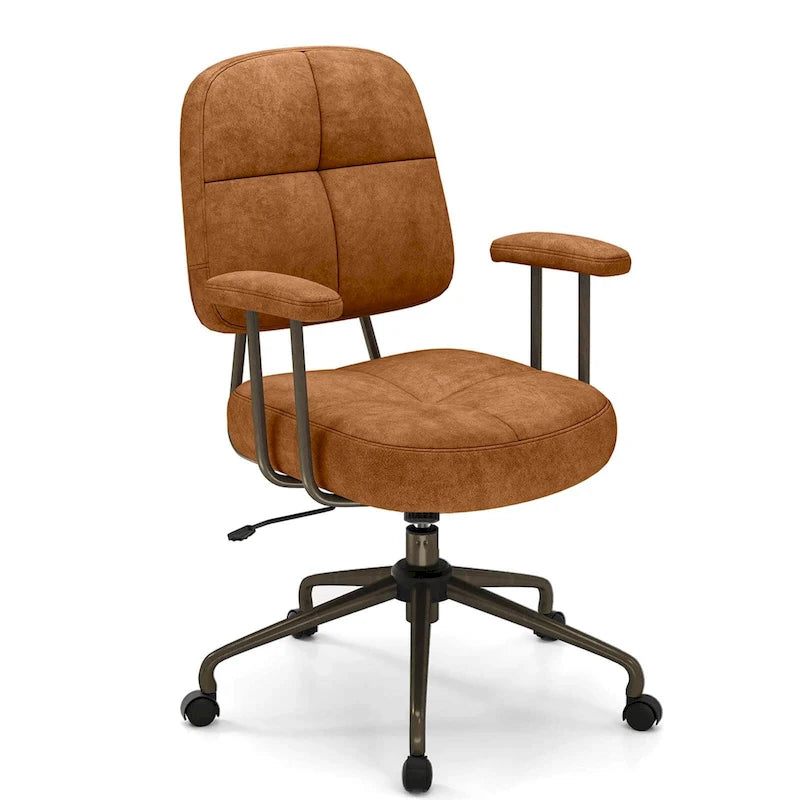 Office Chair Leathaire Upholstered Task Chair with - See Details