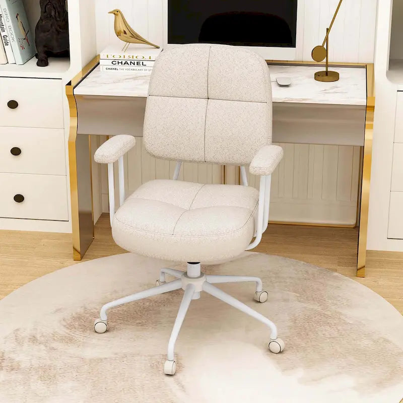Office Chair Leathaire Upholstered Task Chair with - See Details