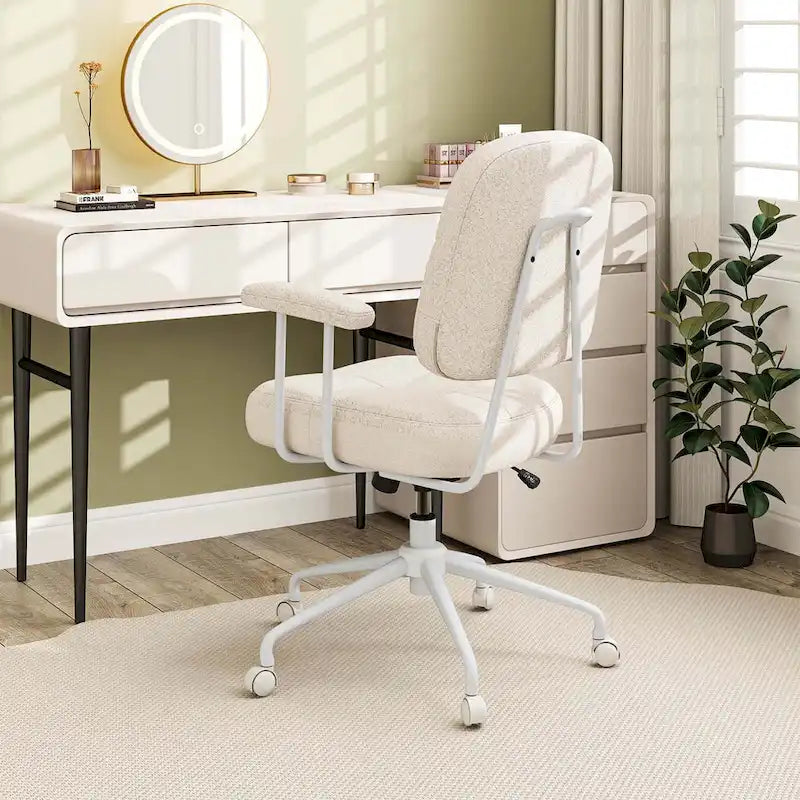 Office Chair Leathaire Upholstered Task Chair with - See Details