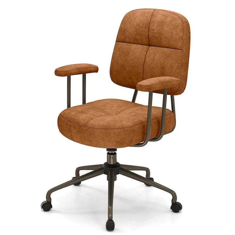 Office Chair Leathaire Upholstered Task Chair with - See Details