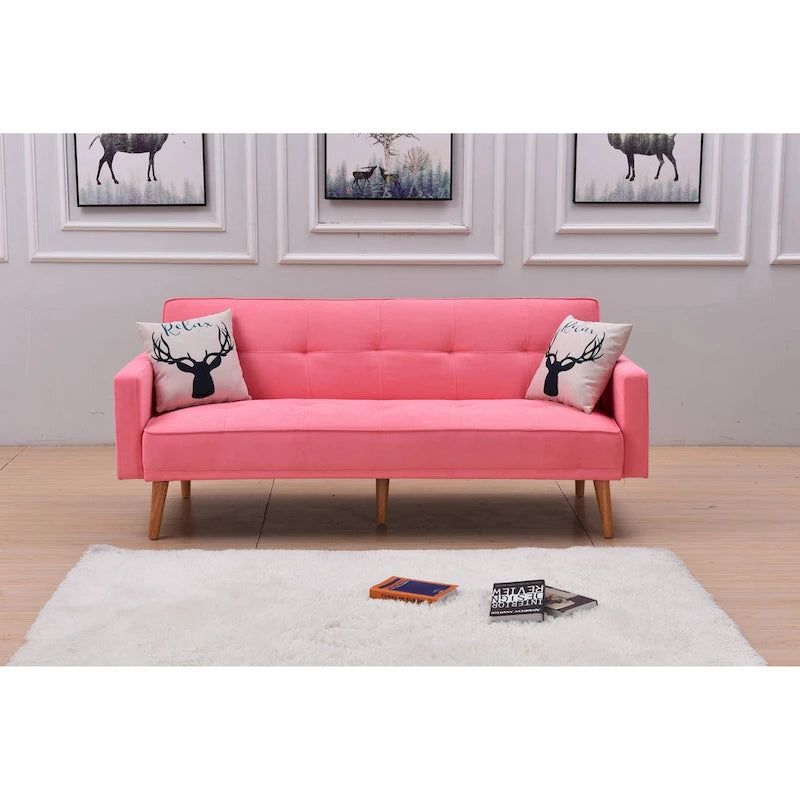 Modern Adjustable 3-position Sleeper Sofa Futon