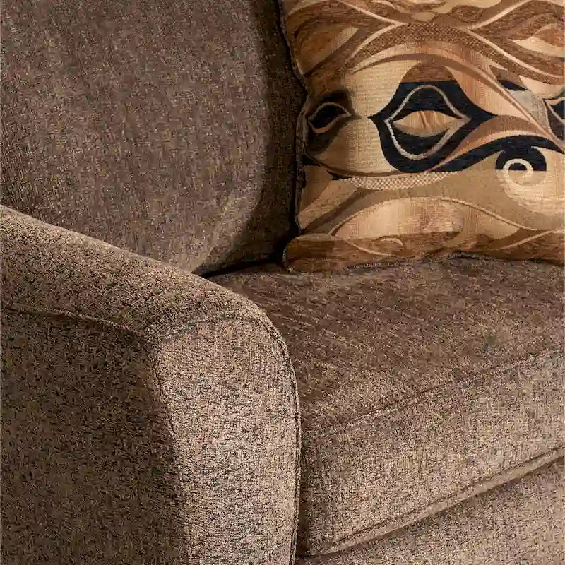 Contemporary Fabric Pillowback Accent Chair