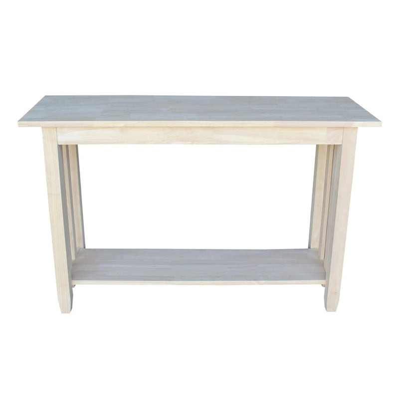 Unfinished Console Table