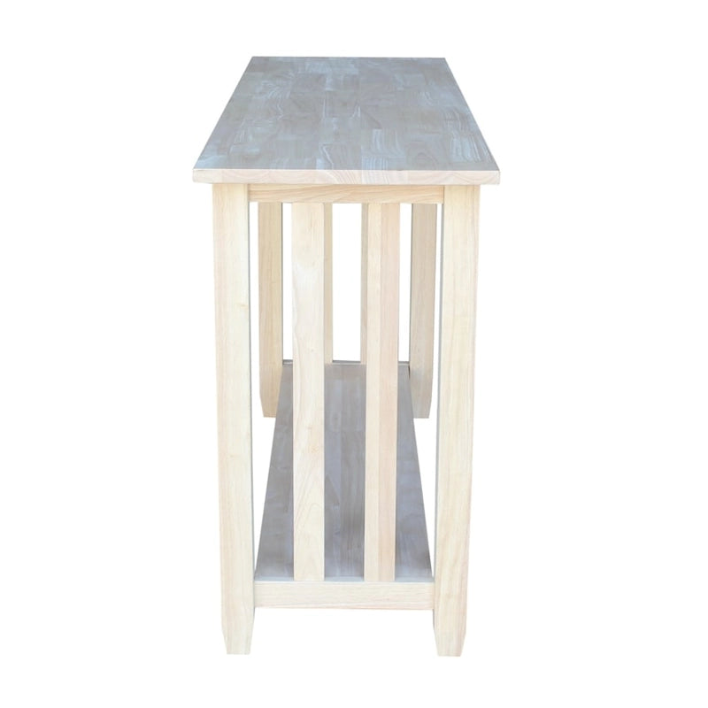 Unfinished Console Table