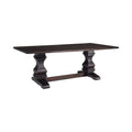 Rectangular Wood Dining Table in Rustic Espresinso