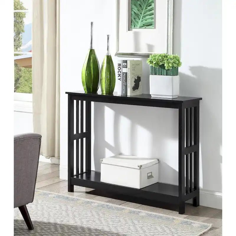 Console Table with Shelf
