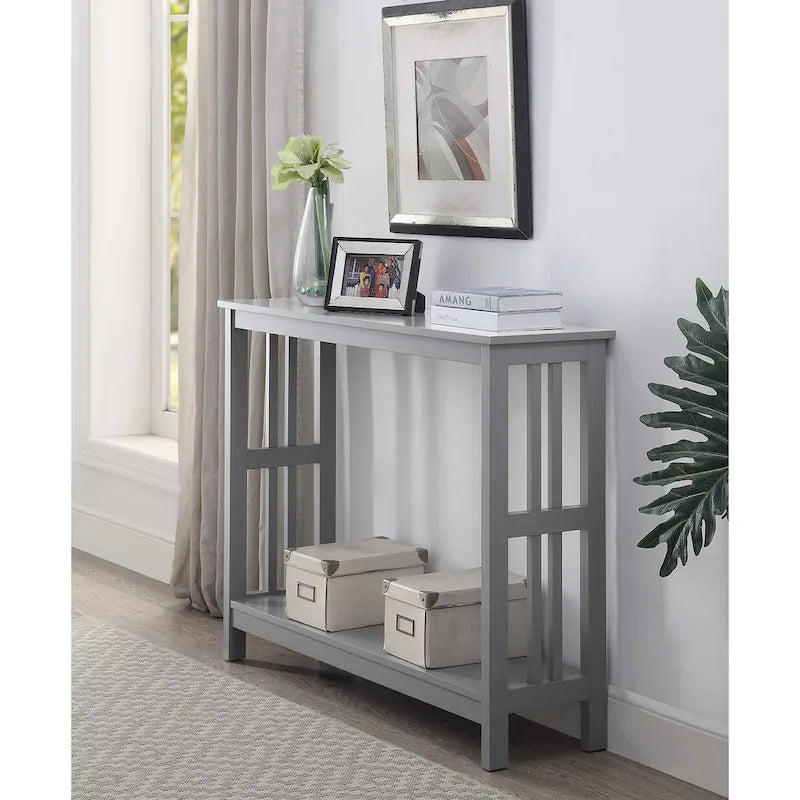 Console Table with Shelf