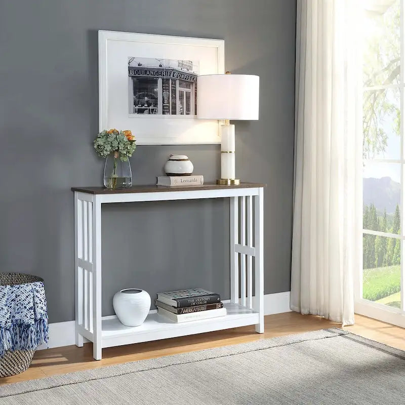 Console Table with Shelf