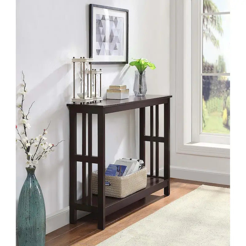 Console Table with Shelf
