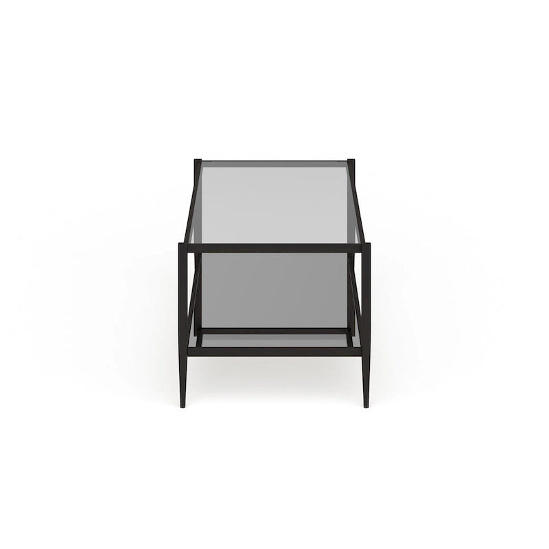 45 Wide Rectangular Coffee Table with Mirror Shelf