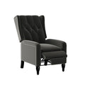 Velvet Wingback Push Back Recliner Chair