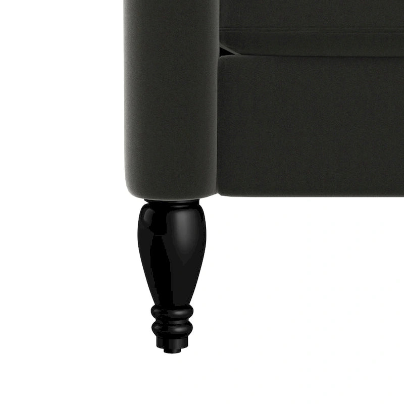 Velvet Wingback Push Back Recliner Chair