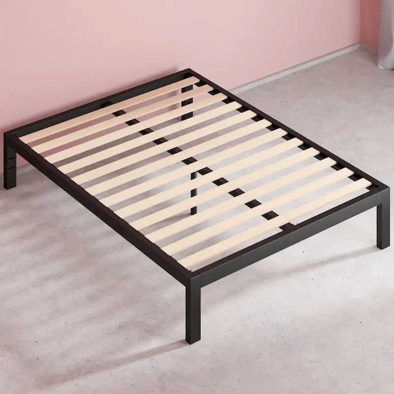 Black Metal Platform Bed Frame