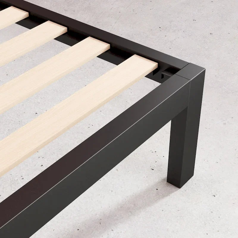 Black Metal Platform Bed Frame