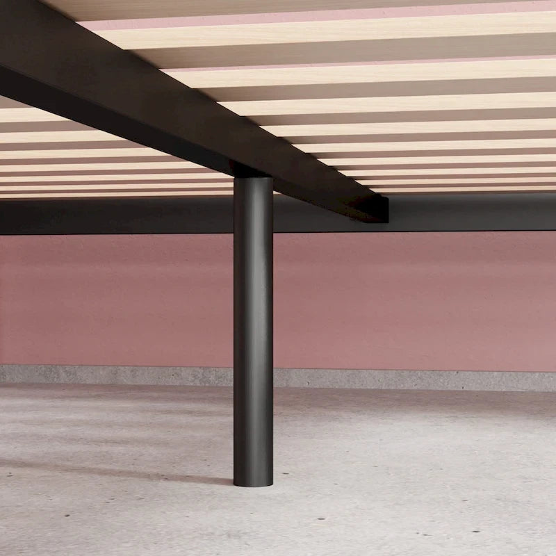 Black Metal Platform Bed Frame