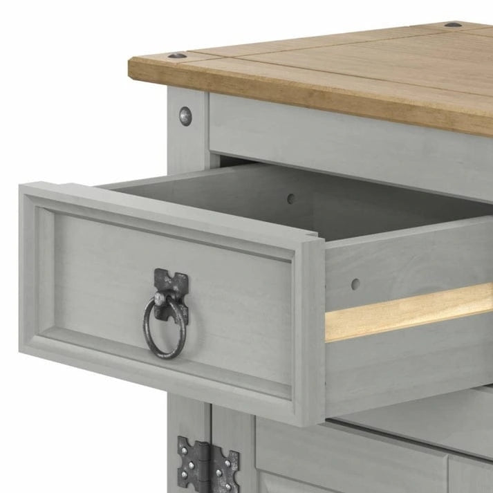 Wood Nighstand 1 Door 1 Drawer Collection