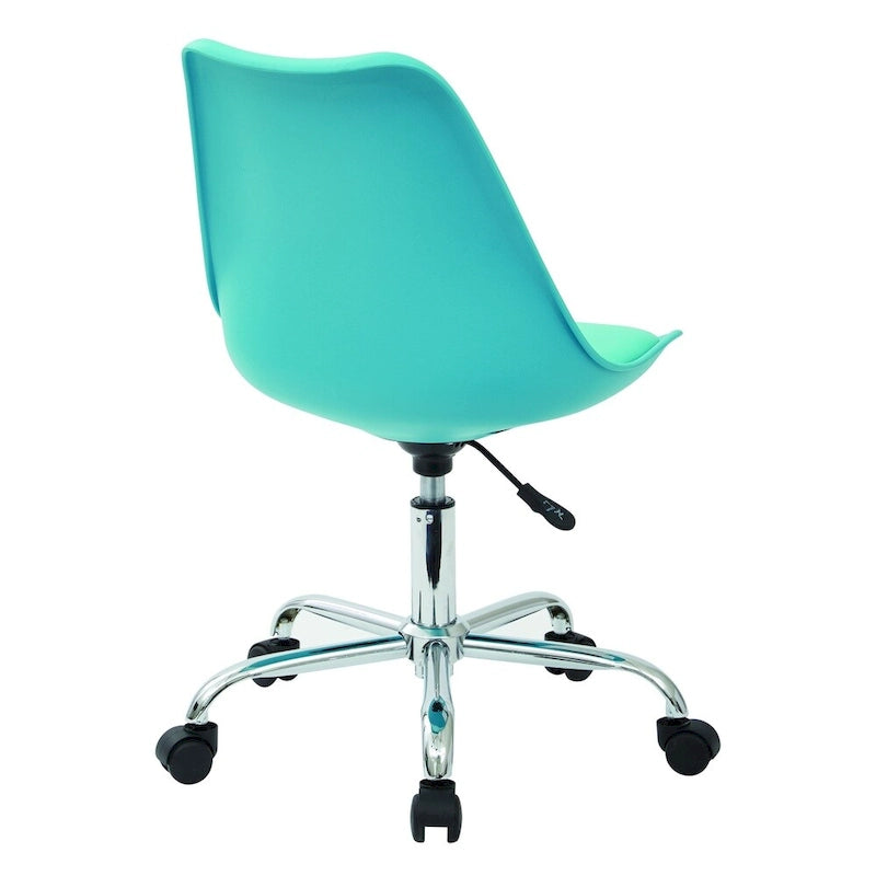 Pneumatic Chrome Base Office Chair