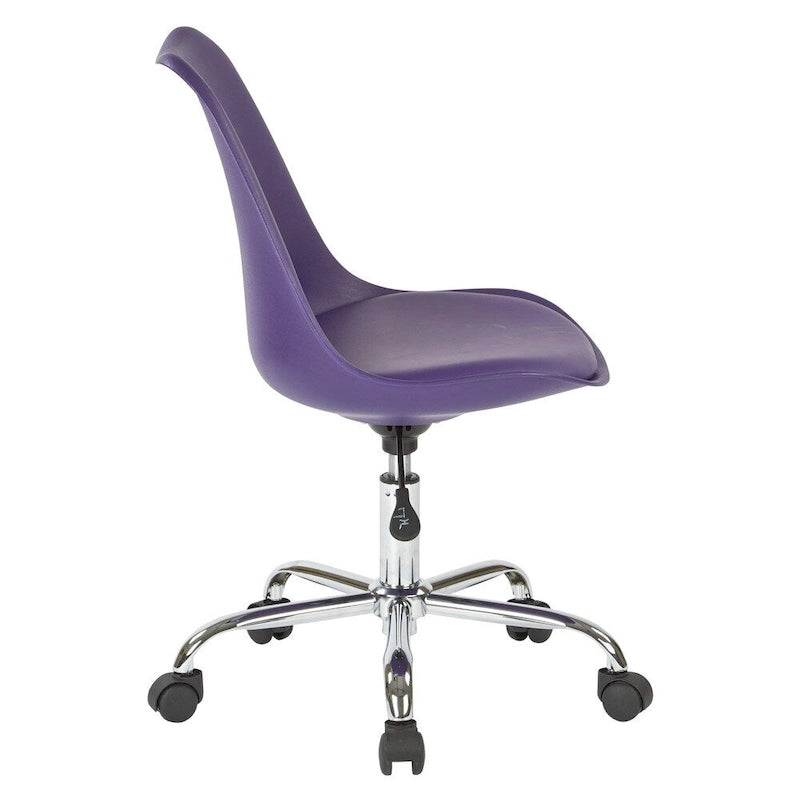 Pneumatic Chrome Base Office Chair