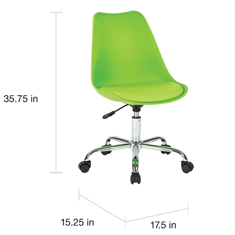 Pneumatic Chrome Base Office Chair