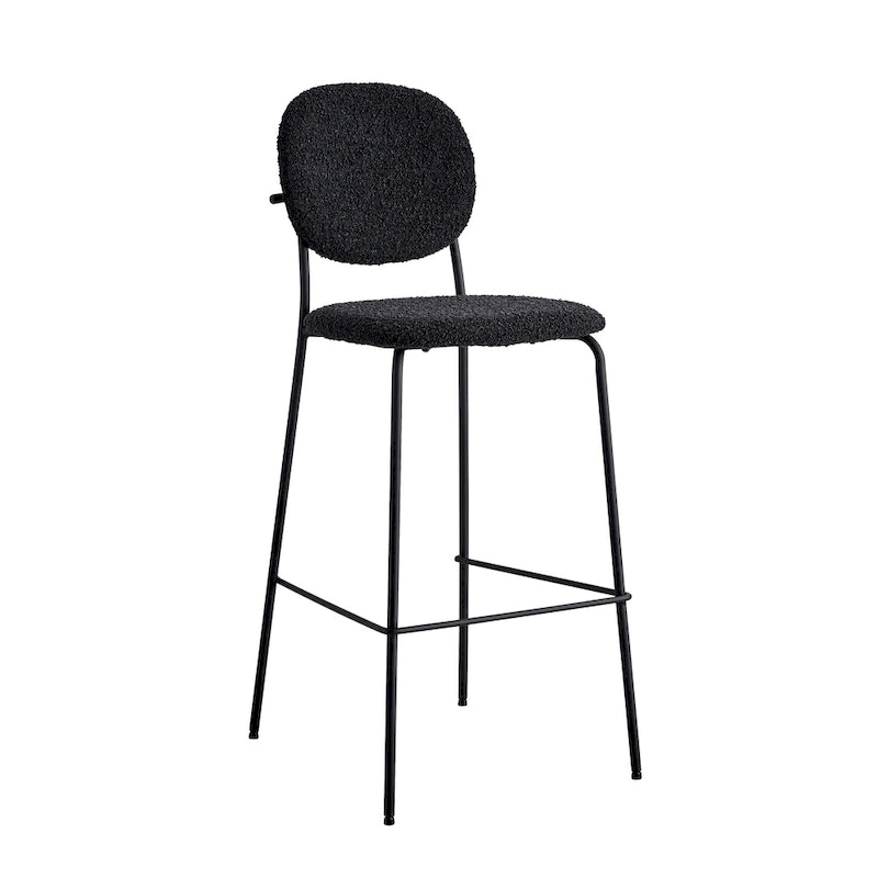 Carley Boucle Bar Height Stools (Set of 2)