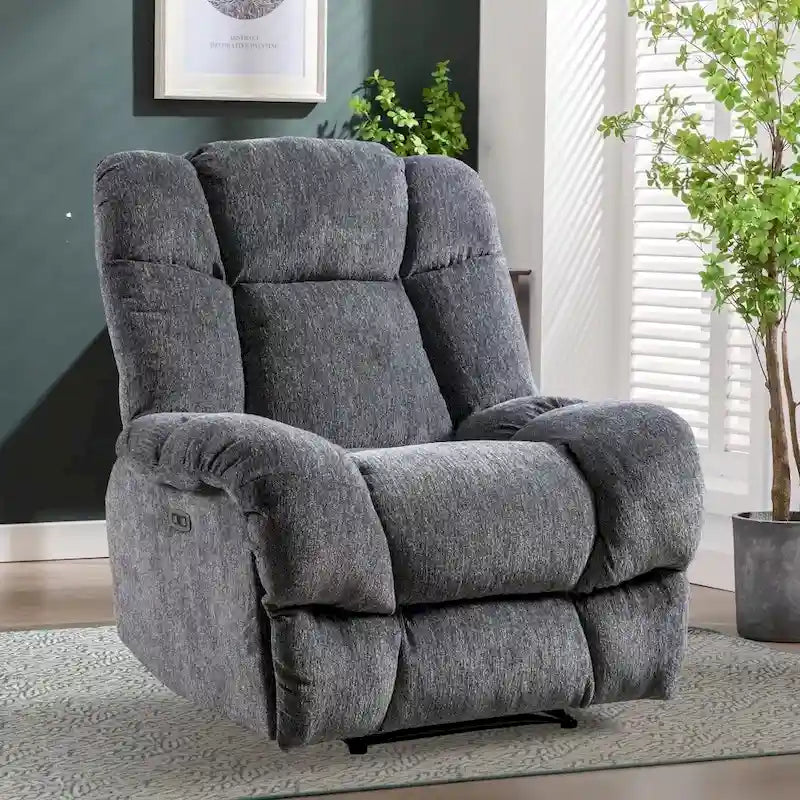 Chenille Power Standard Recliner Chair