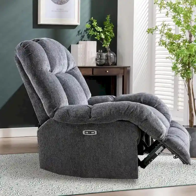 Chenille Power Standard Recliner Chair