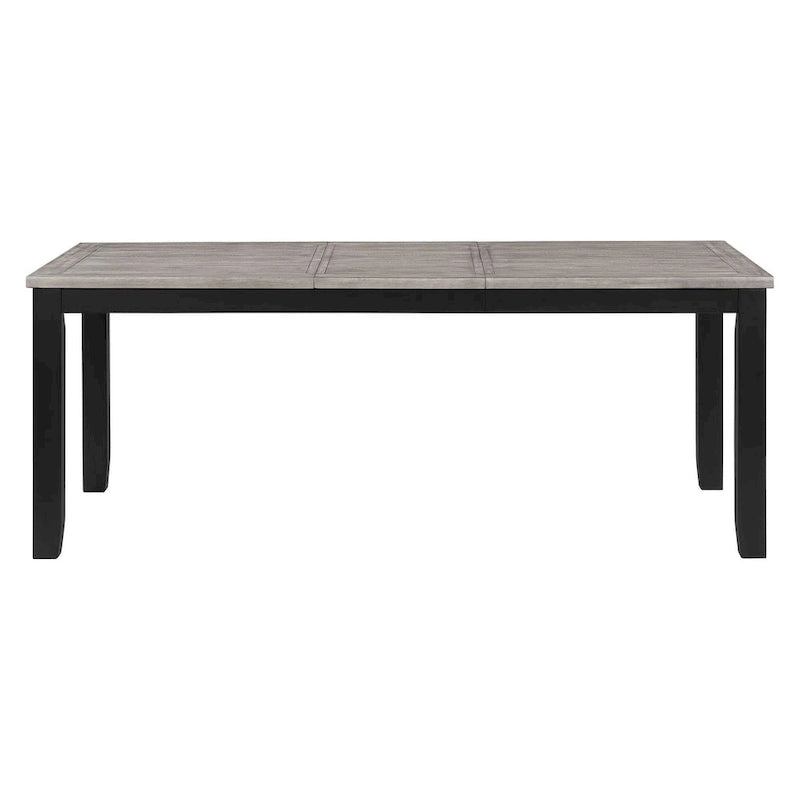 Grey and Black 7-Piece Dining Table Set