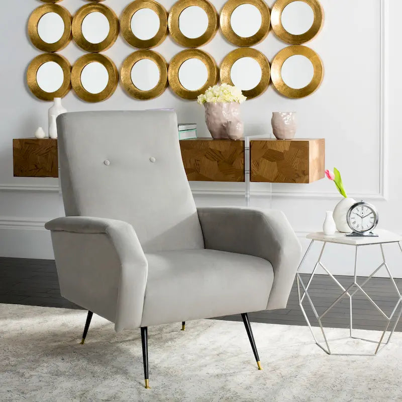Mid-Century Modern Retro Club Chair - 27.5 x 34.8 x 37 - 28Wx35Dx37H