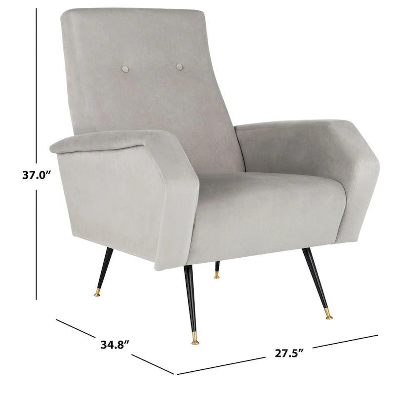 Mid-Century Modern Retro Club Chair - 27.5 x 34.8 x 37 - 28Wx35Dx37H