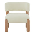 Faux Shearling Accent Chair - 26 In. W x 26 In. D x 28 In. H - 26Wx26Dx28H