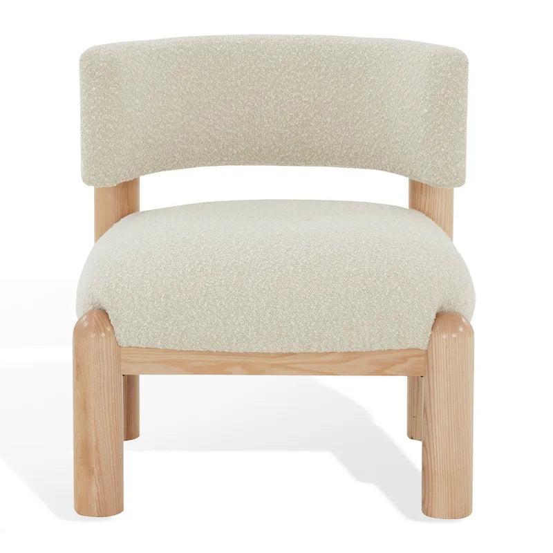 Faux Shearling Accent Chair - 26 In. W x 26 In. D x 28 In. H - 26Wx26Dx28H