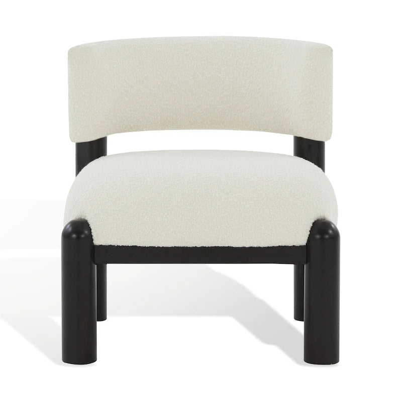 Faux Shearling Accent Chair - 26 In. W x 26 In. D x 28 In. H - 26Wx26Dx28H