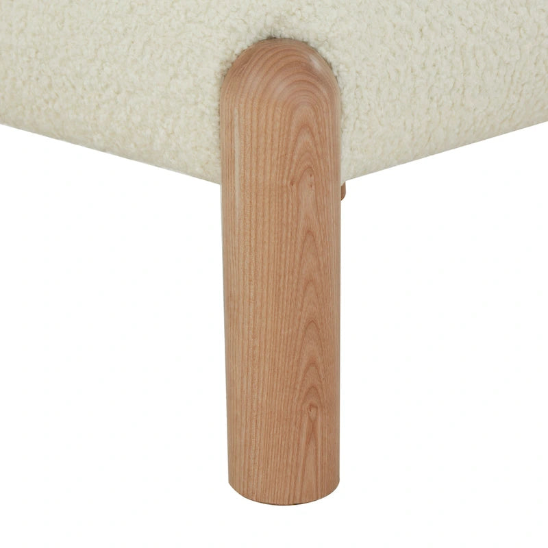 Faux Shearling Accent Chair - 26 In. W x 26 In. D x 28 In. H - 26Wx26Dx28H