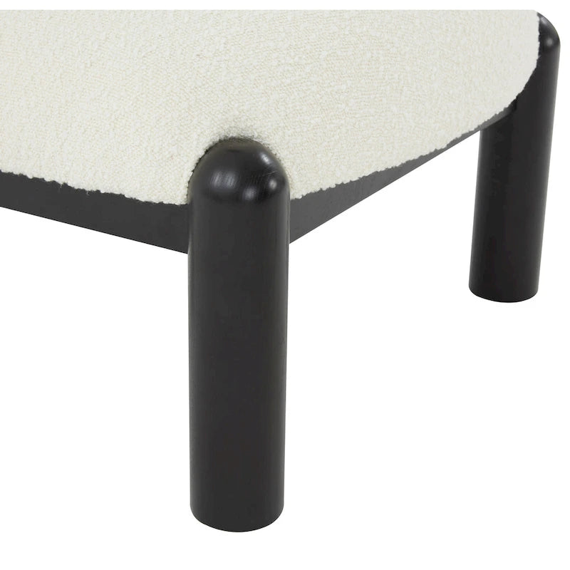 Faux Shearling Accent Chair - 26 In. W x 26 In. D x 28 In. H - 26Wx26Dx28H