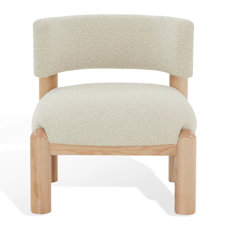 Faux Shearling Accent Chair - 26 In. W x 26 In. D x 28 In. H - 26Wx26Dx28H