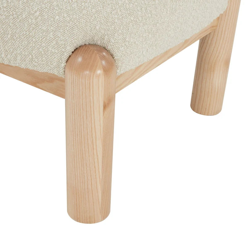 Faux Shearling Accent Chair - 26 In. W x 26 In. D x 28 In. H - 26Wx26Dx28H