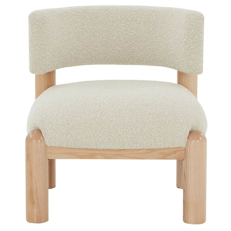Faux Shearling Accent Chair - 26 In. W x 26 In. D x 28 In. H - 26Wx26Dx28H