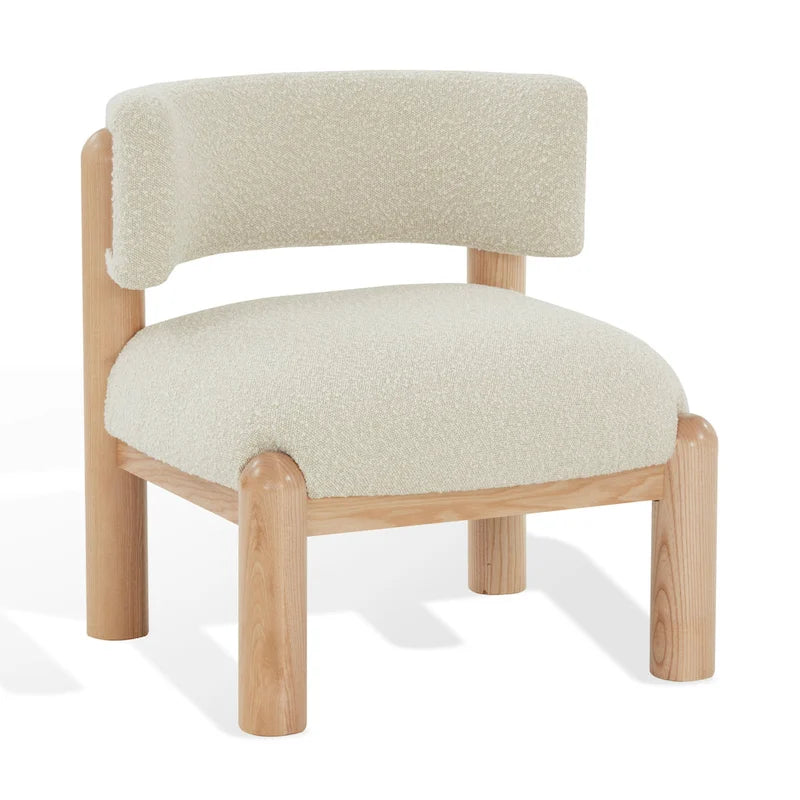 Faux Shearling Accent Chair - 26 In. W x 26 In. D x 28 In. H - 26Wx26Dx28H