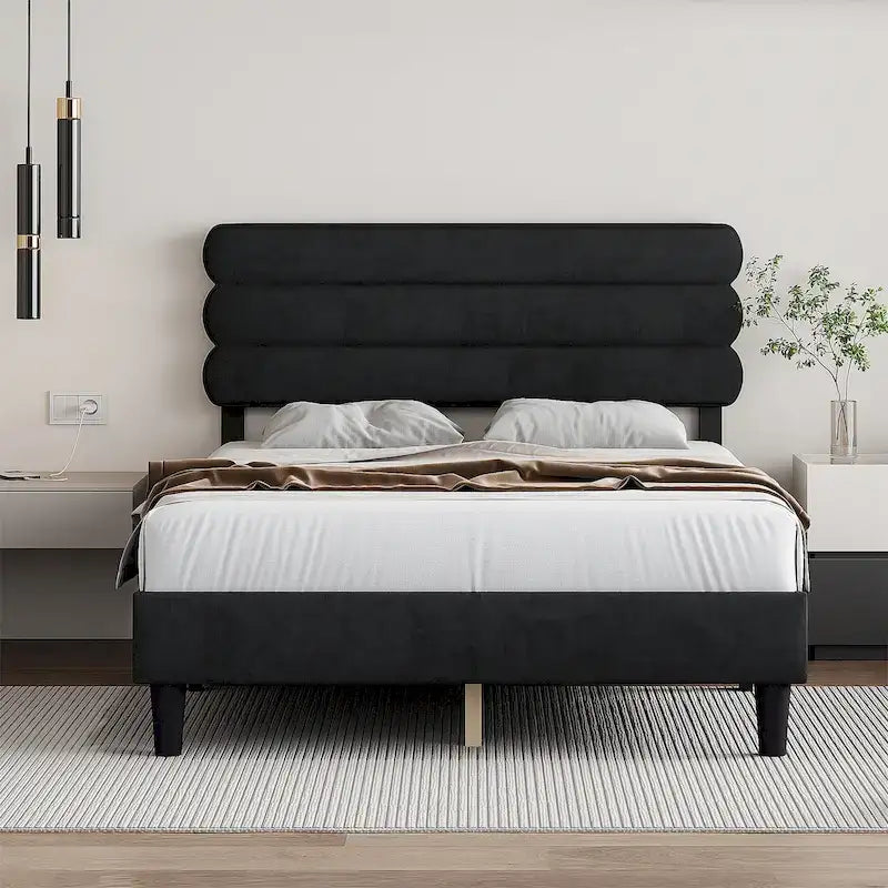 Queen Bed Frame with Headboard
