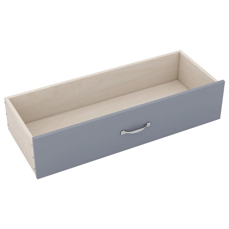 Full Size Platform Bed with Drawers and Storage Shelves